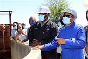 Minister Senzo Mchunu (right) Gauteng Premier David Makhura at Rietspruit Waste Water Treatment Plant 011
